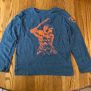 Under Armour Boys long sleeve baseball shirt